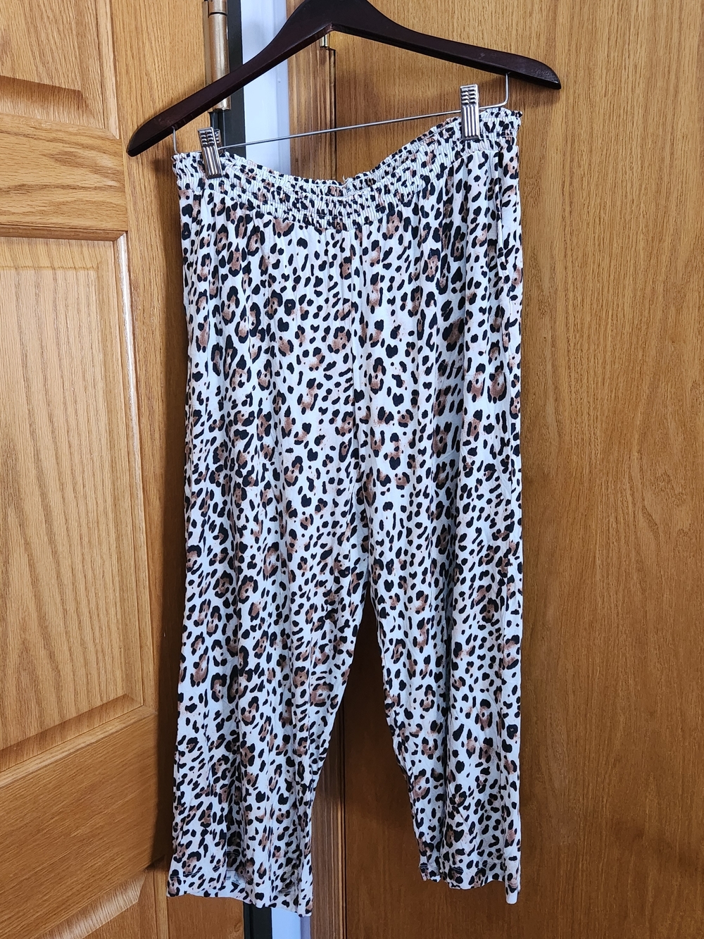 Soma Leopard-Print Wide Leg Pants - Cream, Black, Brown